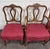 This is a gorgeous vintage set of four French Provincial or French Louis XV style dining chairs featuring sculptural open...
