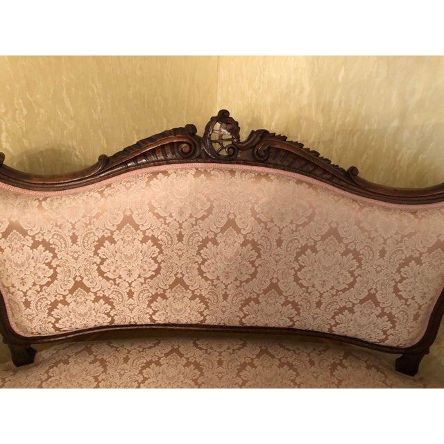 Antique Baroque Living Room Sofa and Chairs, 1930s, Set of 5 For Sale - Image 4 of 5