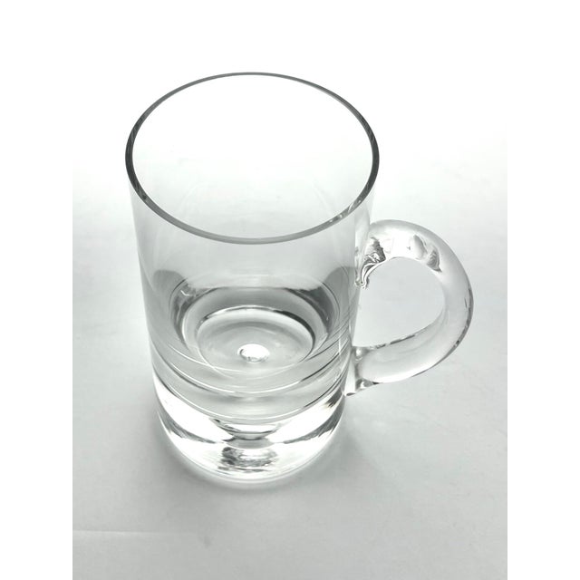 2010s Crate & Barrel, Krosno “Direction” Set of 5 Blown Glass Beer Mugs For Sale - Image 5 of 8