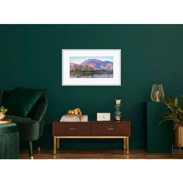 2020s Original Oil Painting Landscape Mount Diablo Morning Light - Unframed For Sale - Image 5 of 12