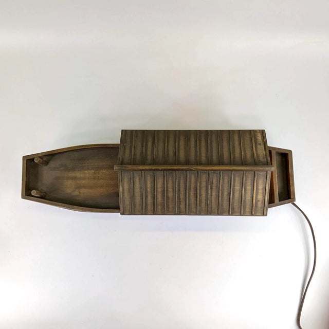 Brown 20th Century Wooden Boat Lantern For Sale - Image 8 of 10