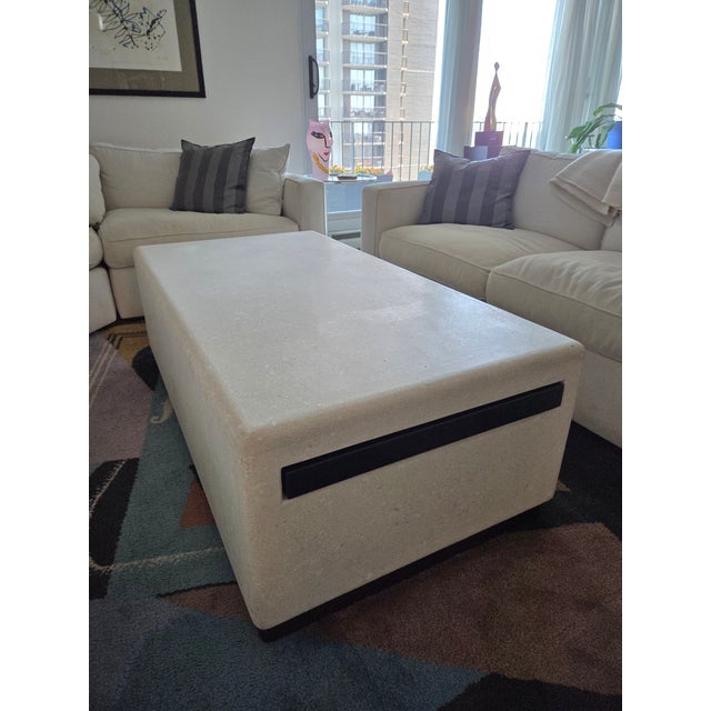 Ageless Travertine Sandstone coffee table purchased in 2007. It is still beautiful and functional with just some minor...