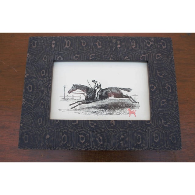 Pigeon and Poodle Oxford Picture Frame and Tissue Box Set - 2 Piece Set For Sale - Image 10 of 12