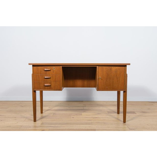 Mid-Century Modern Mid-Century Danish Freestanding Teak Desk, 1960s For Sale - Image 3 of 18