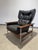 Mid-Century Modern 1960s Sven Ivar Dysthe for Dokka Attrb 7001h Leather and Rosewood Chair and Ottoman Set For Sale - Image 3 of 12
