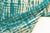 Vintage African Teal Resist Wave Throw For Sale - Image 4 of 6