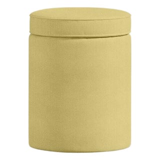 Ochre Aurora Ottoman by Ceraudo For Sale