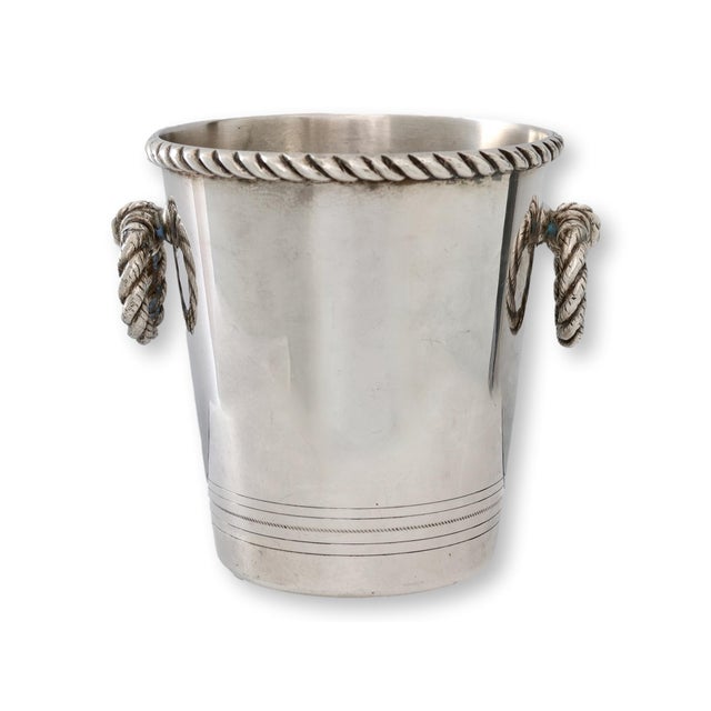 Habis Lebanese Silverplate Ice Bucket For Sale - Image 4 of 5
