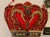 Rule every room with Crimson Queen a regal crown shaped bag in deep crimson, adorned with sparkling jewels, gold accents,...