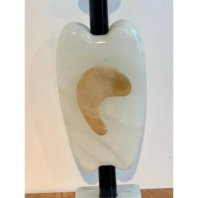 Mid 20th Century Italian Mid-Century Marble Ameba Sculpture Lamp For Sale In West Palm - Image 6 of 13