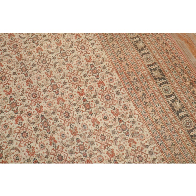 Textile Zabihi Collection Antique Persian Tabriz Rug For Sale - Image 7 of 18