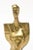 1970s Vintage Abstract Brass Sculpture of a Seated Woman 1970's For Sale - Image 5 of 11