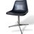 1960s Vintage Swivel Chair with Black Shell and Chrome Base by Robin and Lucienne Day, 1960s For Sale - Image 5 of 9