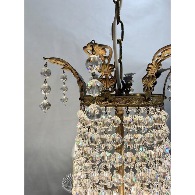 Large French Empire Style Chandelier, 20th Century For Sale - Image 4 of 7