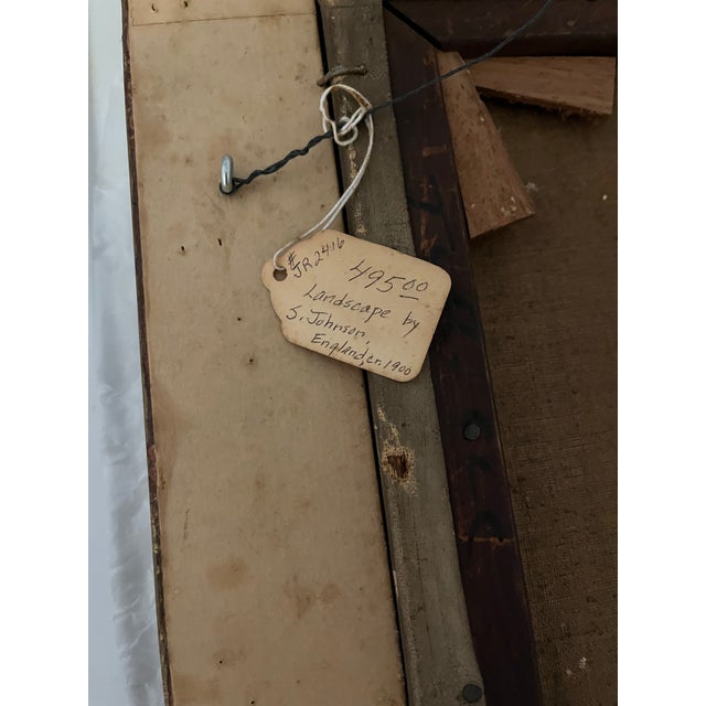 Original British Impressionist Landscape Painting, Circa 1900, by S. Johnson., Framed For Sale - Image 10 of 11