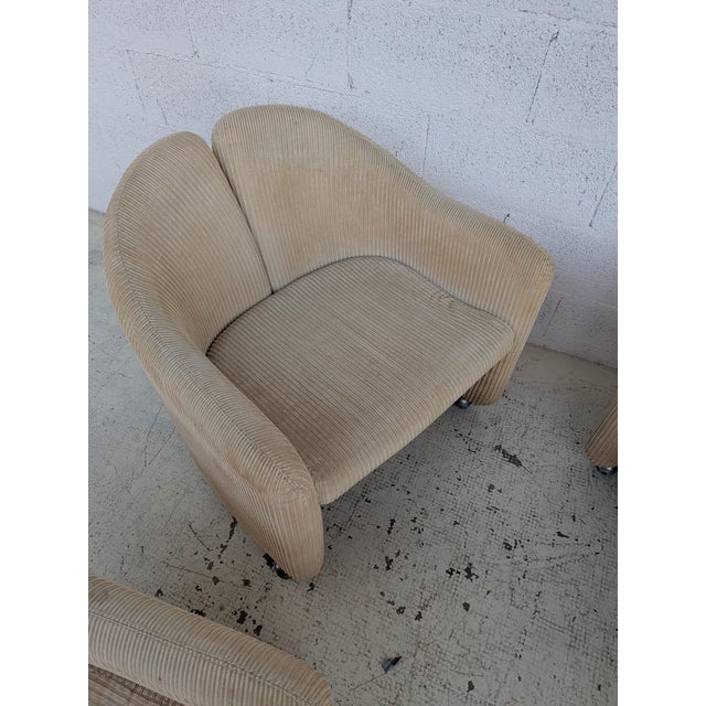T69 Table by Osvaldo Borsani and Four Wheeled Chairs by Eugenio Gerli for Tecno, 1960s, Set of 5 For Sale - Image 15 of 17