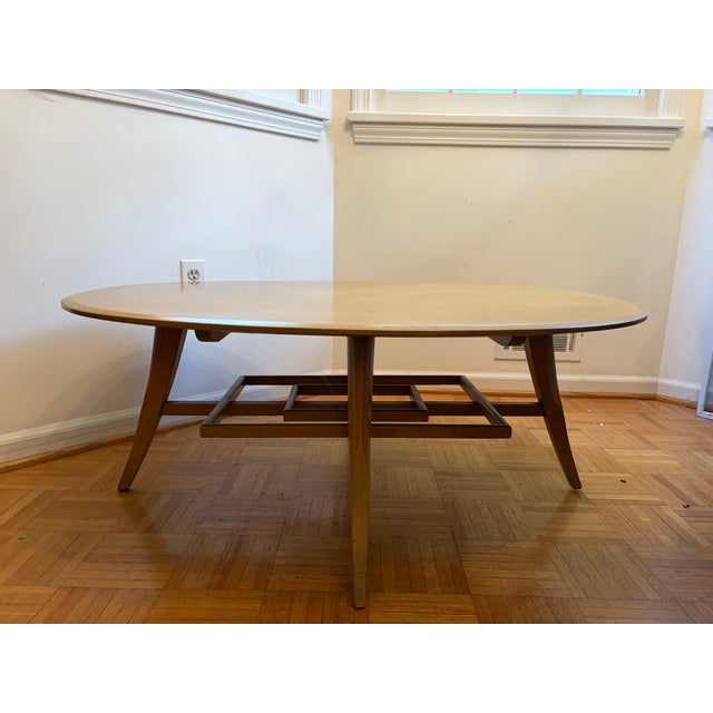 1950s Mid Century Modern Birch Cocktail Table For Sale - Image 4 of 10