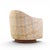 Wood Milo Baughman for Thayer Coggin Mid Century Walnut Base Swivel Lounge Chair For Sale - Image 7 of 10