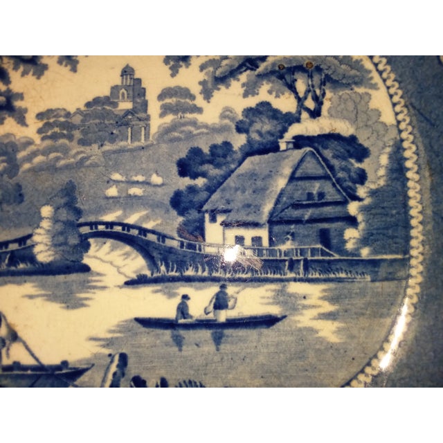 Large Staffordshire Platter With Hand Forge Warming Pan For Sale - Image 4 of 11