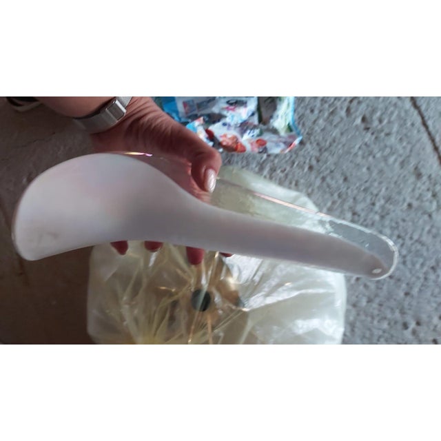 Six-Light Murano Glass Petal Chandeliers, 1970s, Set of 2 For Sale - Image 6 of 12