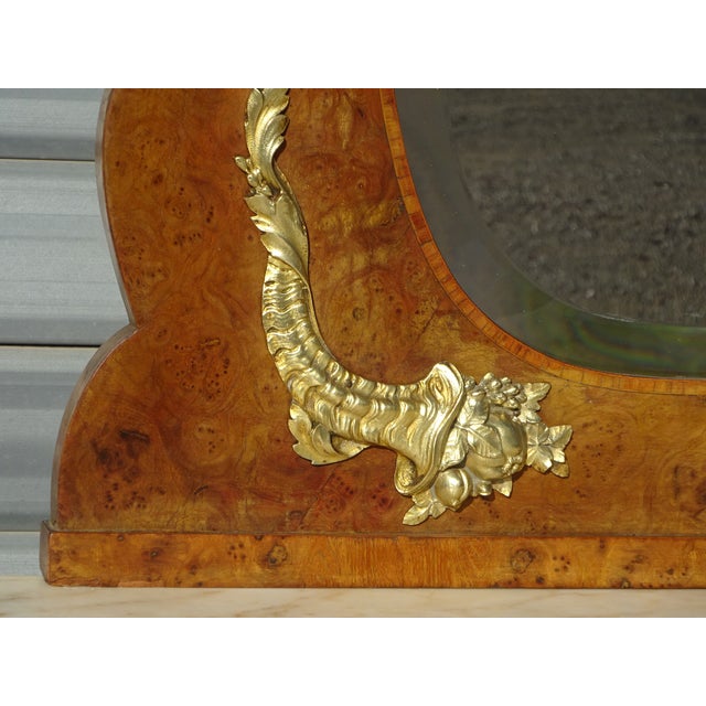 Metal Louis XVI Style Buffet in Burr Walnut with Gilt Bronze Mounts, 1800s For Sale - Image 7 of 18