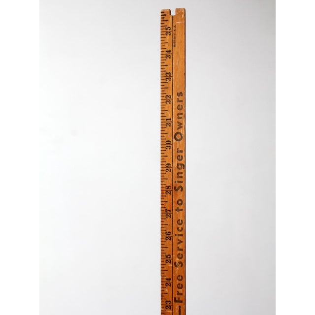 Brown Mid-Century Singer Skirt Marker Hem Gauge For Sale - Image 8 of 13