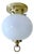 Vintage Glass Ceiling Light from Limburg For Sale