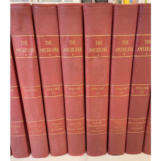 Elevate your home library with this distinguished partial set of the 1938 Encyclopedia Americana. This exceptional...