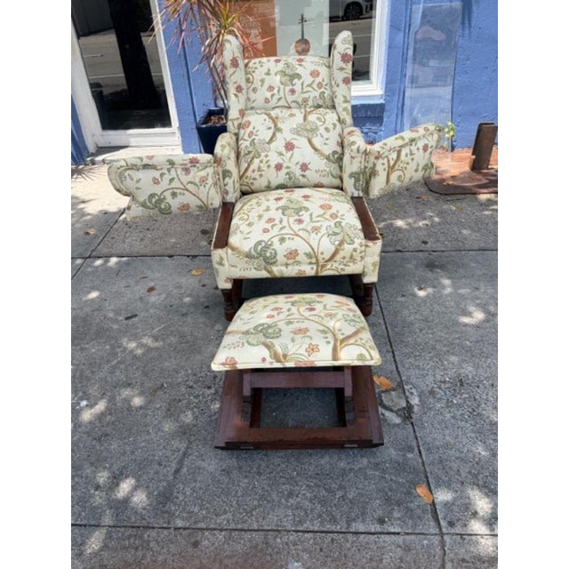 Antique Foots Patent Reclining Arm Chair Great Portland St London For Sale - Image 11 of 18