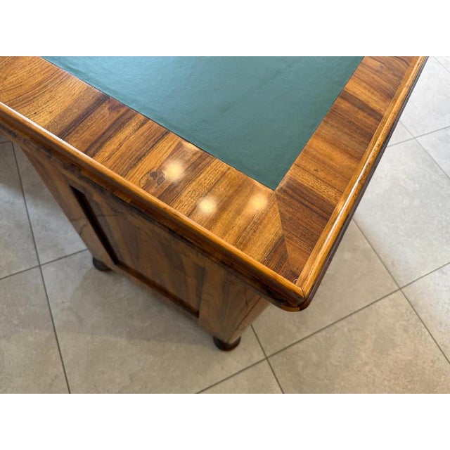 Large Biedermeier Desk with Leather For Sale - Image 10 of 18