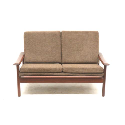 Vintage Danish Teak 2-Seater Sofa, 1960s For Sale - Image 6 of 8