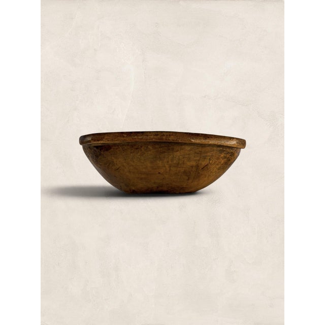 Antique English Extra Large Victorian Farmhouse Dough Bowl With Exceptional Patina For Sale In Tampa - Image 6 of 9