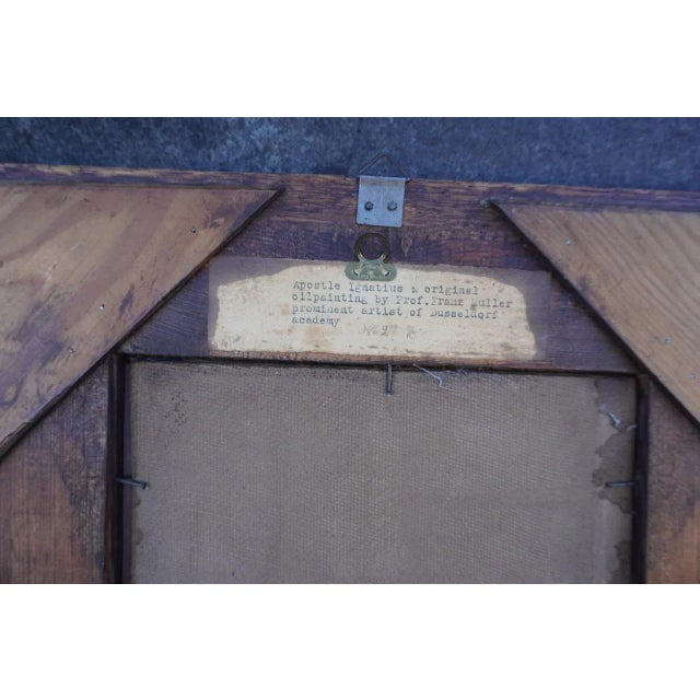 Antique White Franz Müller (1843-1929) Portrait of Ignatius For Sale - Image 8 of 8