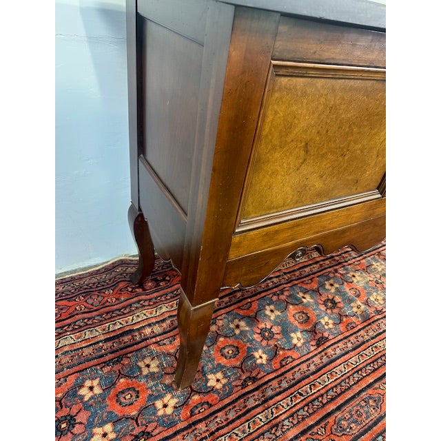 1960s Baker Storage Buffet Cabinet With Cast Stone Top For Sale In New York - Image 6 of 9