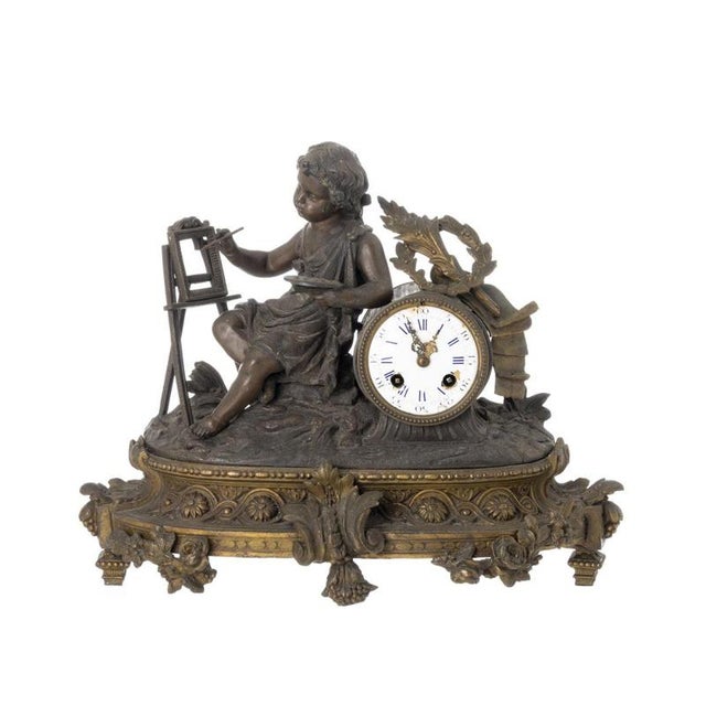 Table Clock 19th Century For Sale - Image 6 of 6