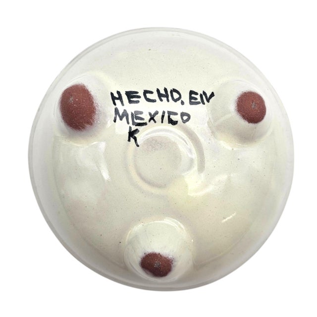 1980s Talavera Hand Painted Cobalt Blue Serving Bowl Set Mexico 3 Piece 10.5" For Sale - Image 17 of 18