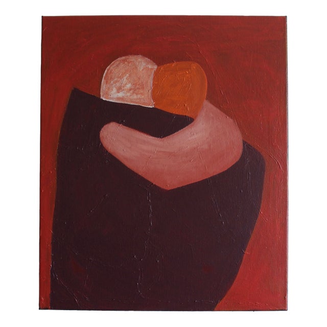 Bodasca, Here with You Red Version, 2026, Acrylic on Canvas For Sale