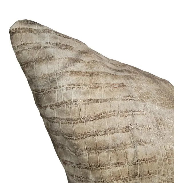 1930s Hand Woven Pair of Large Bolster Pillows For Sale - Image 4 of 5