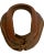 Brown Antique Horse Collar Harness Brown Leather Equestrian Buckle Wall Object For Sale - Image 8 of 12