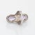Early 20th Century Vintage Art Deco Amethyst Diamond Ring Filigree 14k White Gold Elongated Pear 4 size 4 For Sale - Image 5 of 7