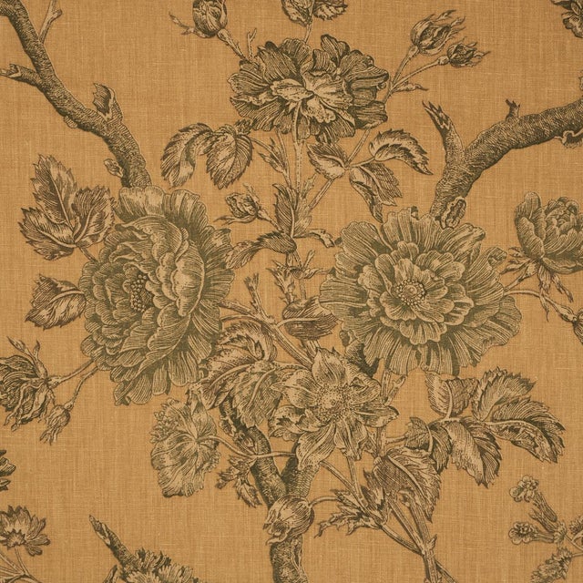 Traditional Sample - Schumacher Inverness Garden Fabric In Document For Sale - Image 3 of 6