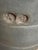 Really pretty vintage studio pottery piece in the softest blue grey glaze with warm brown accents around the lid and...