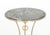 Hollywood Regency Maison Jansen Style Iron and Brass Gueridon For Sale - Image 3 of 6