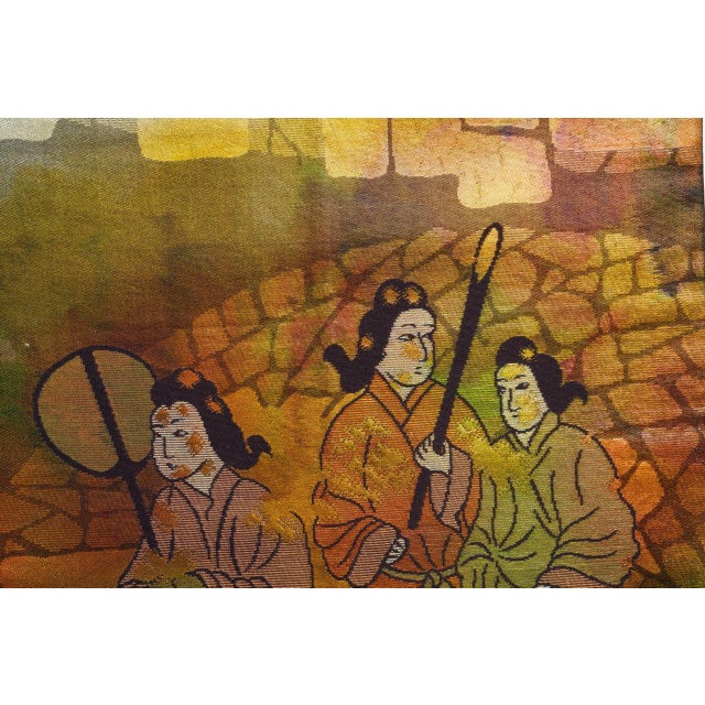 Japanese Ceremonial Silk Wall Tapestry by Renaras For Sale - Image 4 of 4