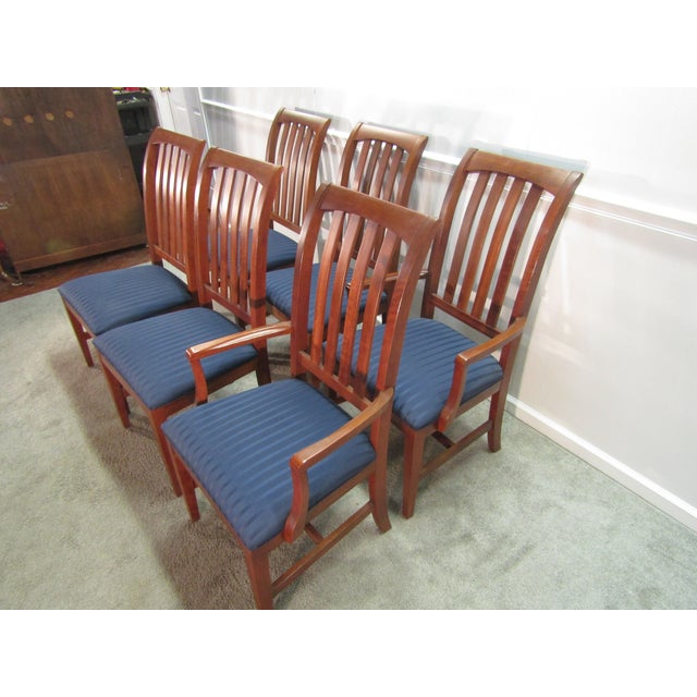 American Ethan Allen American Impressions Solid Cherry Set of Six Dining Chairs. For Sale - Image 3 of 10