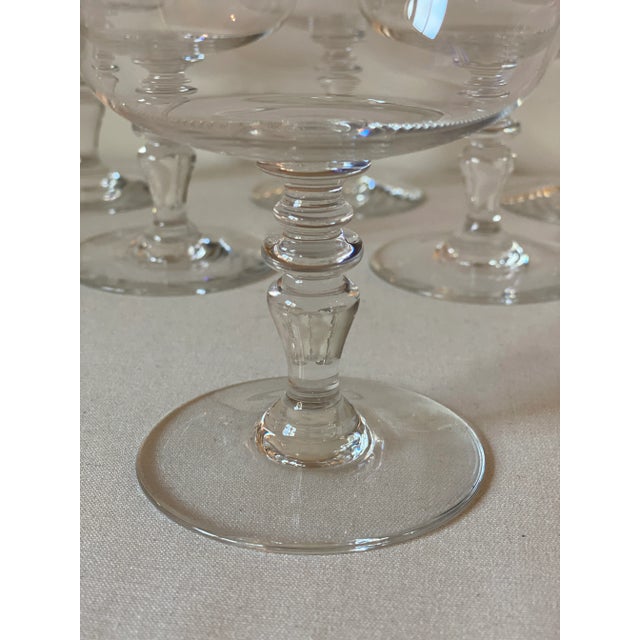 Late 20th Century Late 20th Century Baccarat "Provence" Coupe/Dessert Glasses- Set of 6 For Sale - Image 5 of 6
