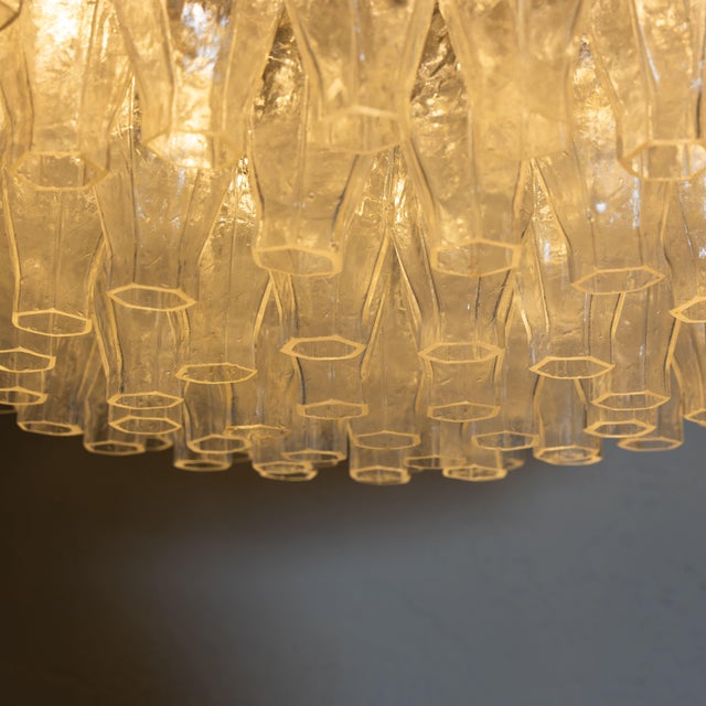 Poliedri Glass Suspension Lamp, 1960s For Sale - Image 9 of 13