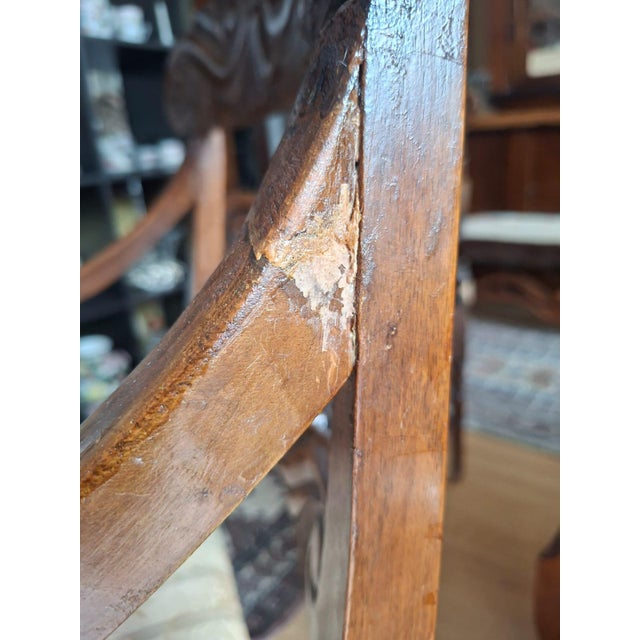 Beige Charles X Style Armchairs in Wood, Early 1900s, Set of 2 For Sale - Image 8 of 18