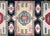 A wonderful mid-20th century Afghani Kazak rug with three large central medallions, each woven with stylized floral...