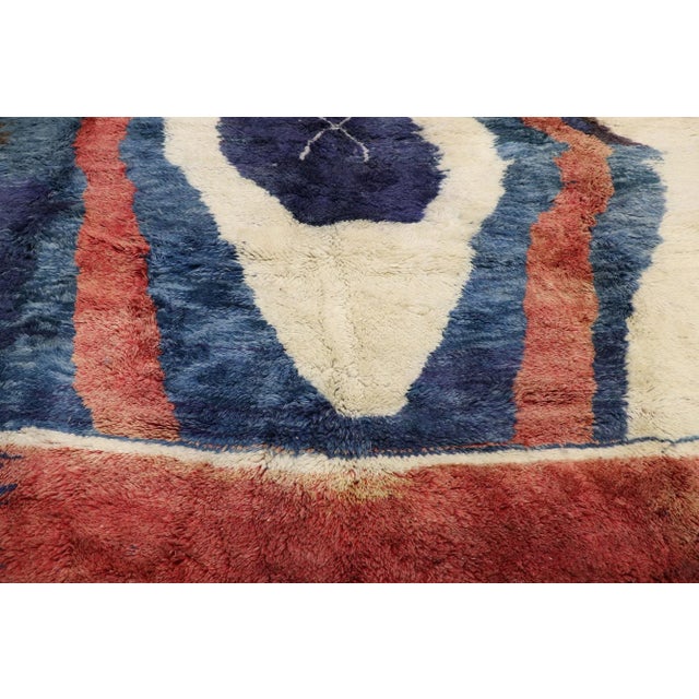 Berber Tribes of Morocco 2010s Authentic Oversized Abstract Moroccan Rug, 13'04 X 17'04 For Sale - Image 4 of 9